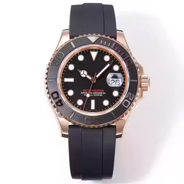 RLX 024- Golden Black RLX Watch with Rotate Dial High Quality Quartz Watch