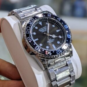 RLX 006- Silver Kit With Black Dail High Quality Quartz Watch (Without Date)