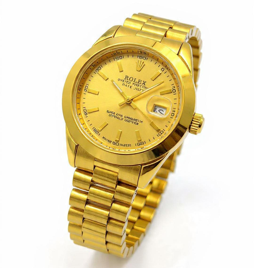 RLX 010- Pure Golden Premium Oyster Perpetual Datejust Luxury Watch for Men – High-End Stainless Steel Finish – Waterproof & Elegant Design