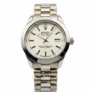 RLX 011- Pure Silver Premium Oyster Perpetual Datejust Luxury Watch for Men – High-End Stainless Steel Finish – Waterproof & Elegant Design