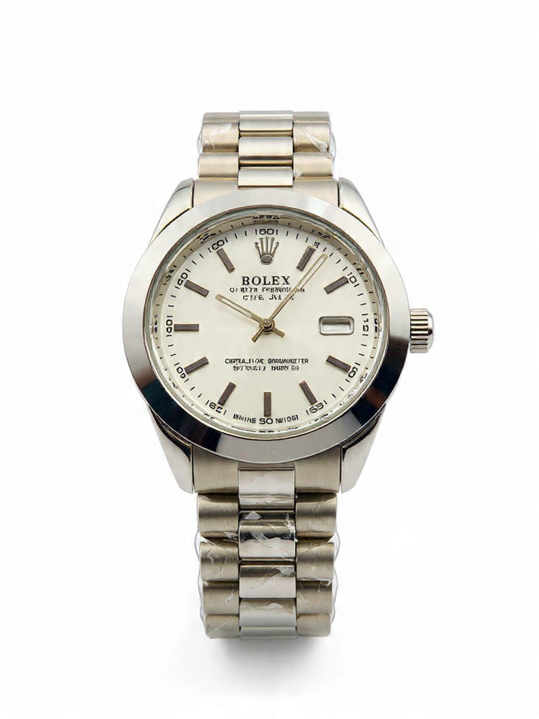 RLX 011- Pure Silver Premium Oyster Perpetual Datejust Luxury Watch for Men – High-End Stainless Steel Finish – Waterproof & Elegant Design