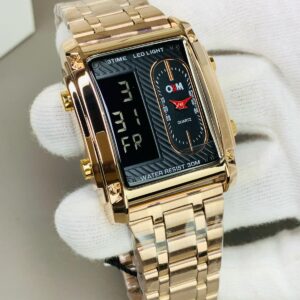 SKME 004- Copper High Quality Quartz with Digital Watch